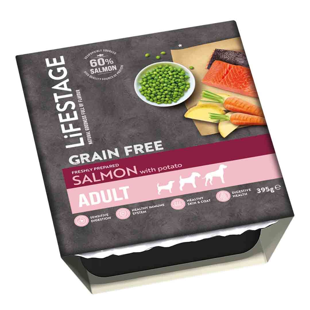 Lifestage Adult Dog Grain Free Salmon and Potato 395g Grain Free for