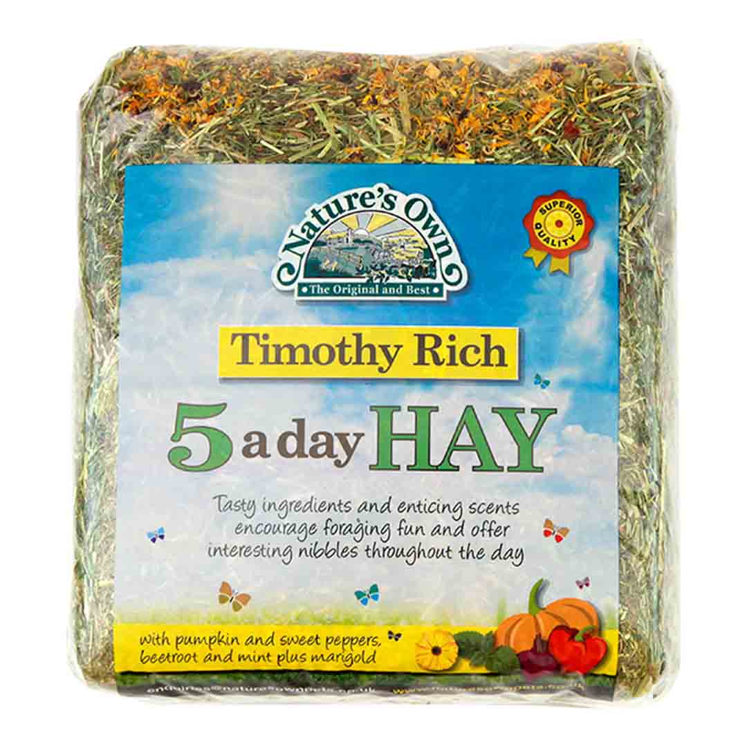 Natures Own 5 a Day Timothy Hay | Rabbit Food