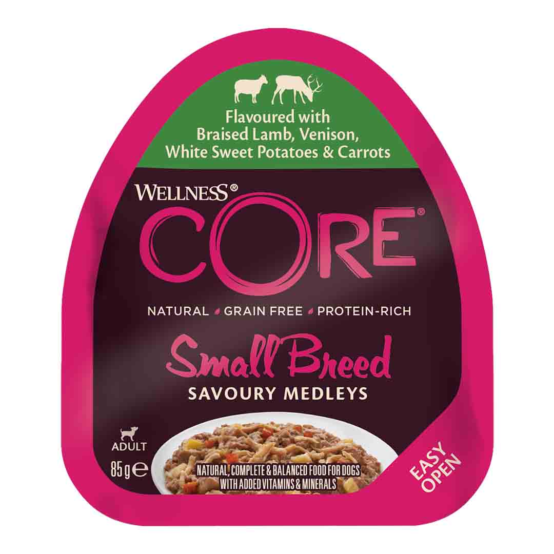 Wellness Core Wellness Core Medleys White Carrots Chicken Adult Wet Dog Food pet food packaging