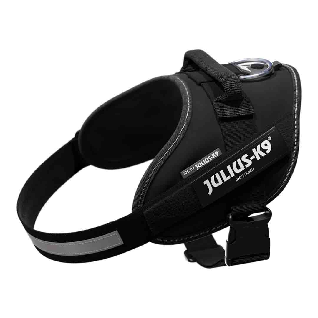 Julius K9 IDC Power Harness Medium Black Dog Harness