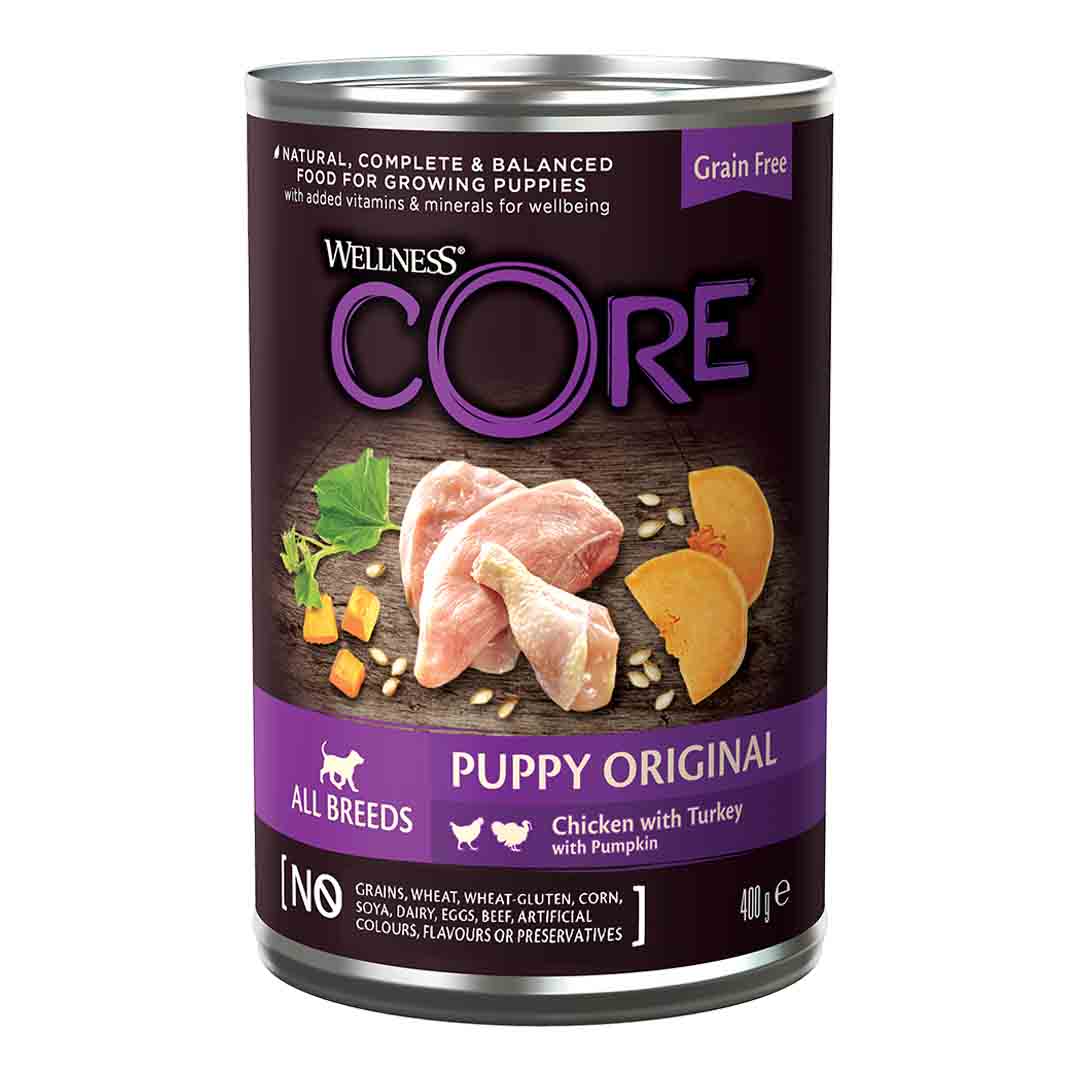 Wellness Core Wellness Core Duo Protein Chicken Turkey Puppy Wet Dog Food pet food packaging
