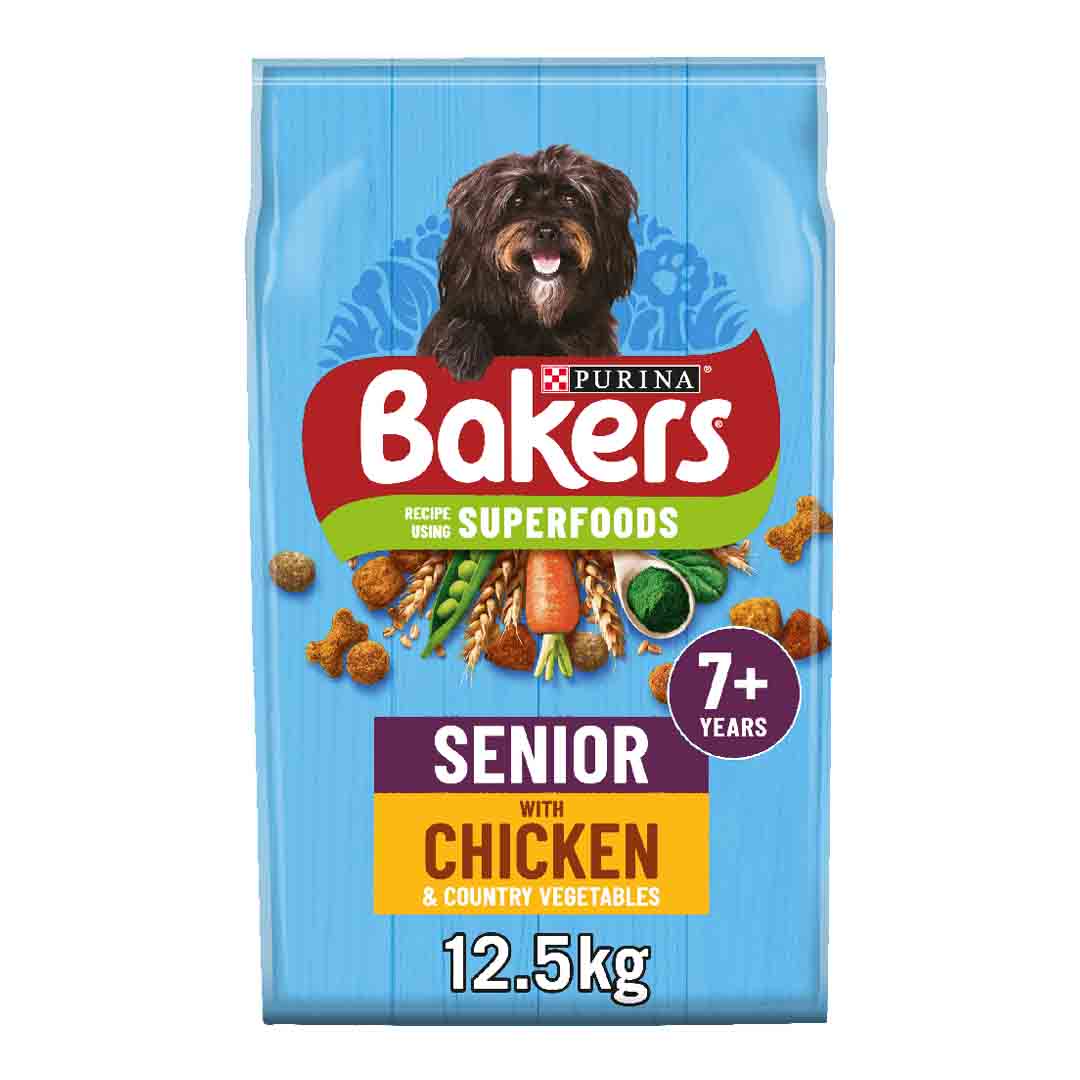 Bakers Bakers 38 Chicken Senior Dry Dog Food pet food packaging