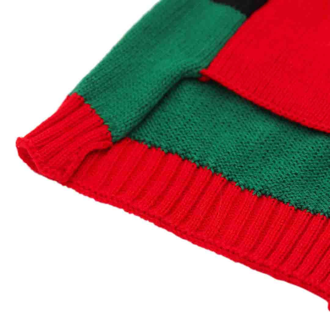 Rufus and Rosie Elf Sweater Dog Vest