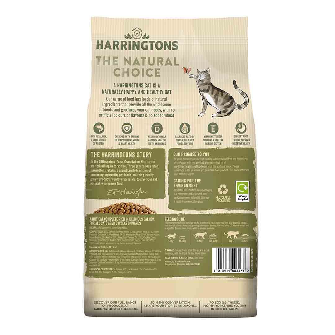 Harringtons Complete Dry Cat Food Rich in Salmon 2kg Dry Cat Food