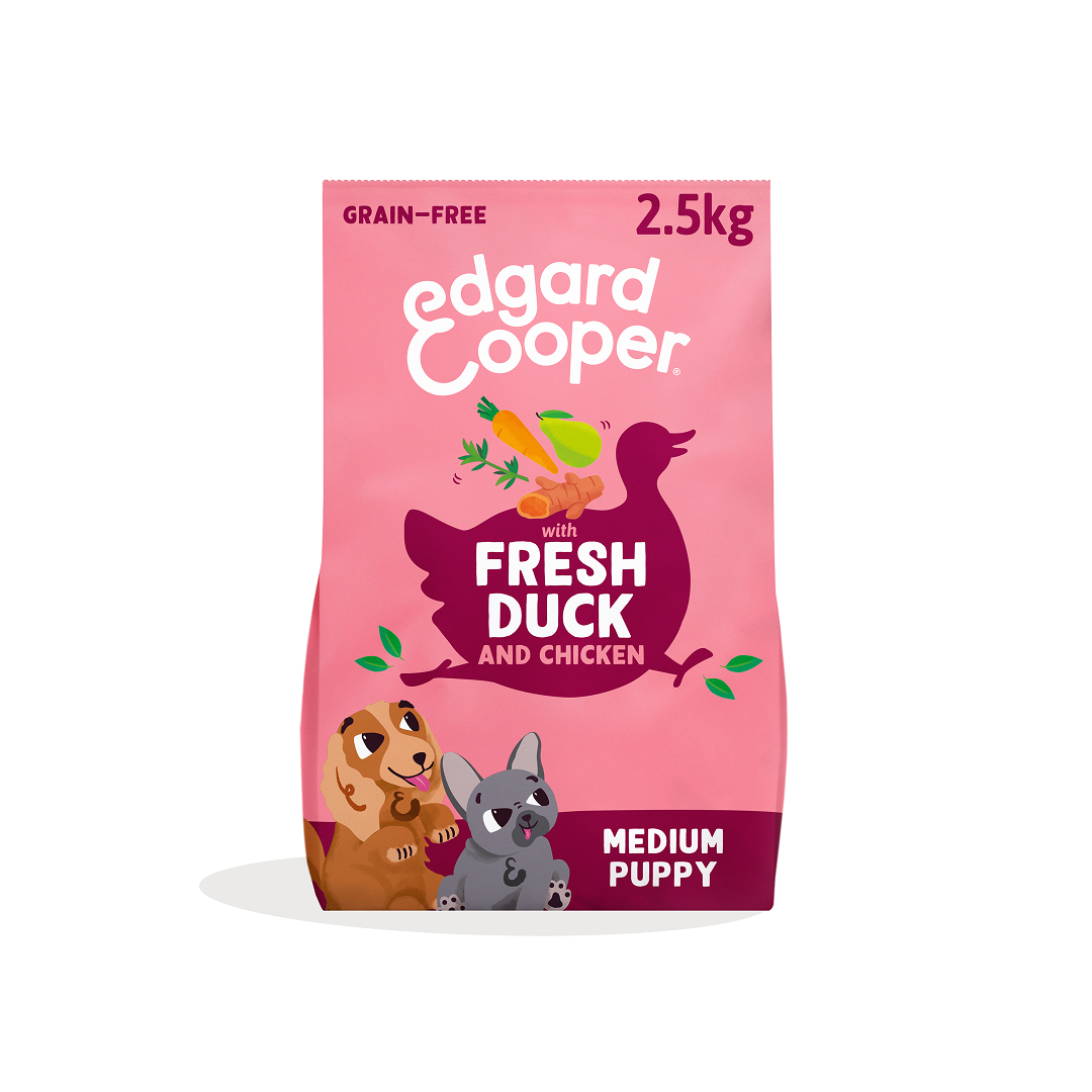 Jollyes Brand Jollyes Brand Edgard 38 Cooper Chicken Duck Puppy Dry Dog Food pet food packaging