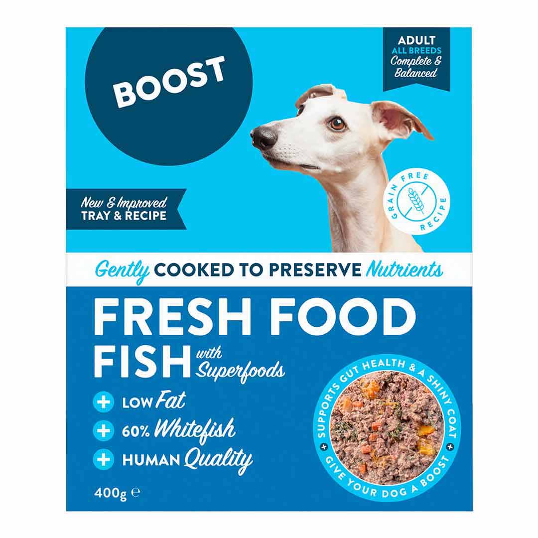 Jollyes Brand Jollyes Brand Boost 38 Salmon Whitefish Adult Dry Dog Food pet food packaging