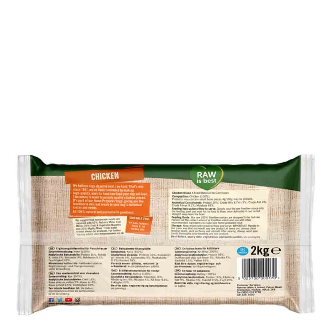 Natures Menu Frozen Freeflow Chicken 2kg Frozen Dog Food