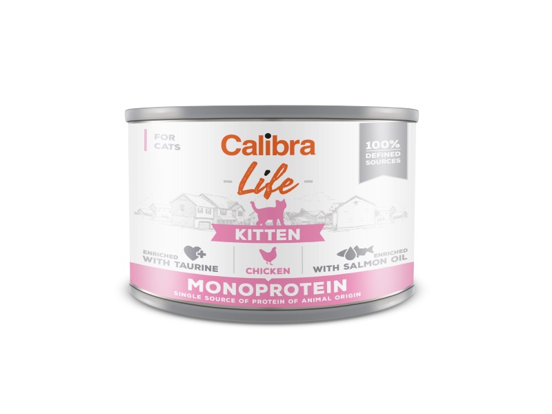 Calibra Calibra Life Chicken Kitten Wet Cat Food pet food packaging
