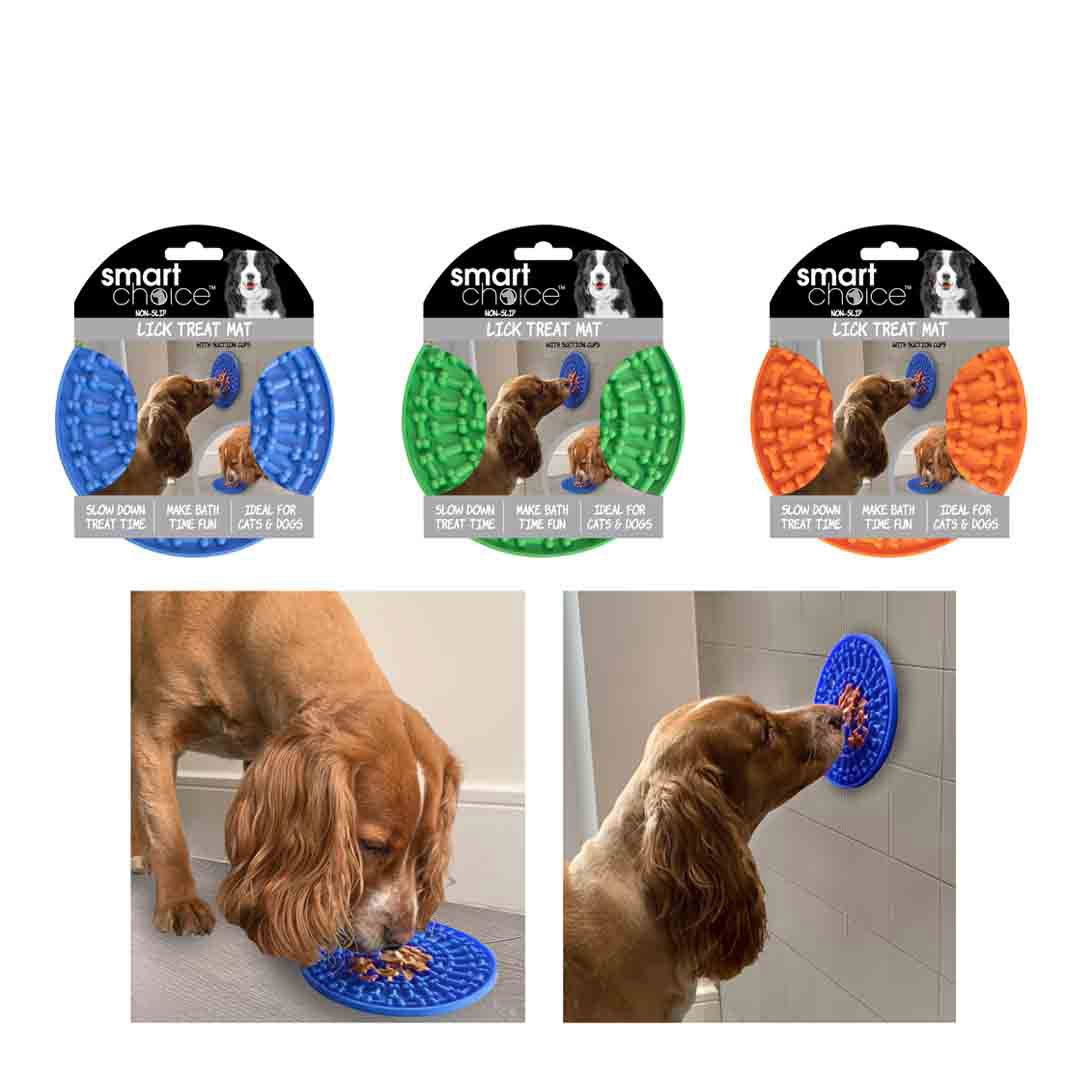 Smart Choice Lick Mat & Slow Feeder for Dogs Assorted Dog Feeding