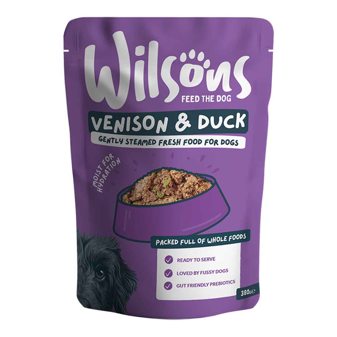 Jollyes Brand Jollyes Brand Wilsons 38 Duck Venison Adult Dry Dog Food pet food packaging