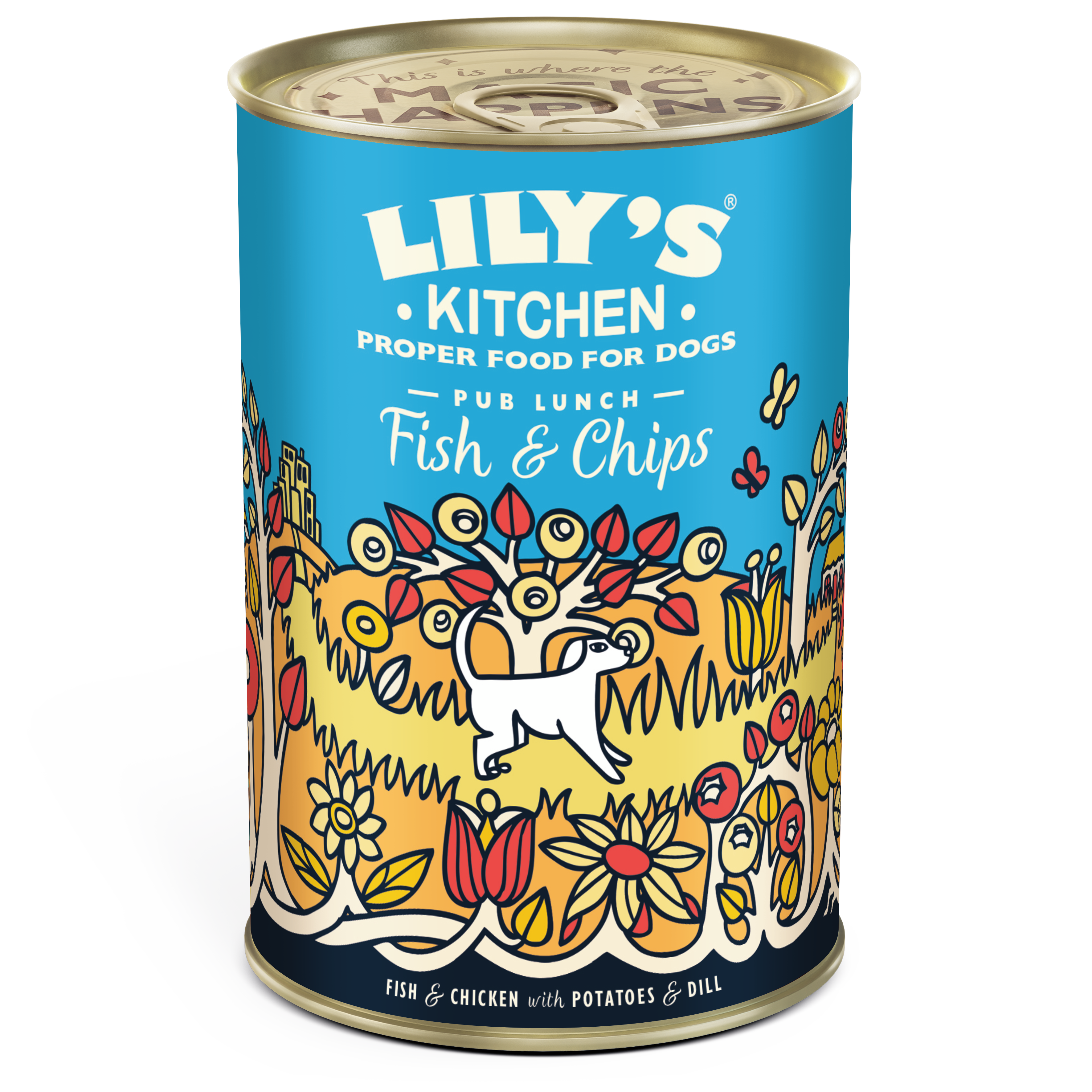 Lily's Kitchen Lily'S Kitchen 38 Chips Chicken Herring Adult Dry Dog Food pet food packaging