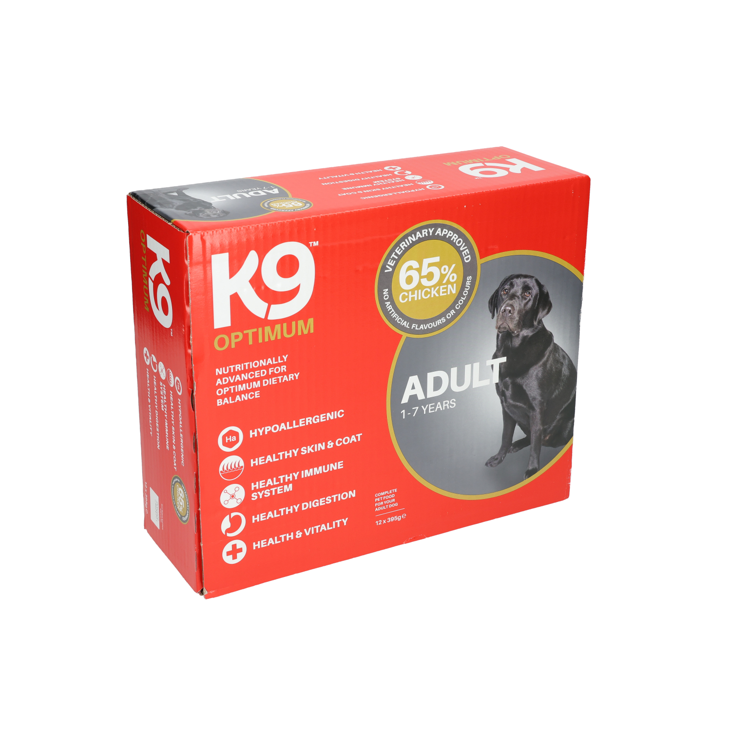 K9 Adult Dog Food Chicken Tray 12x395g | Jollyes