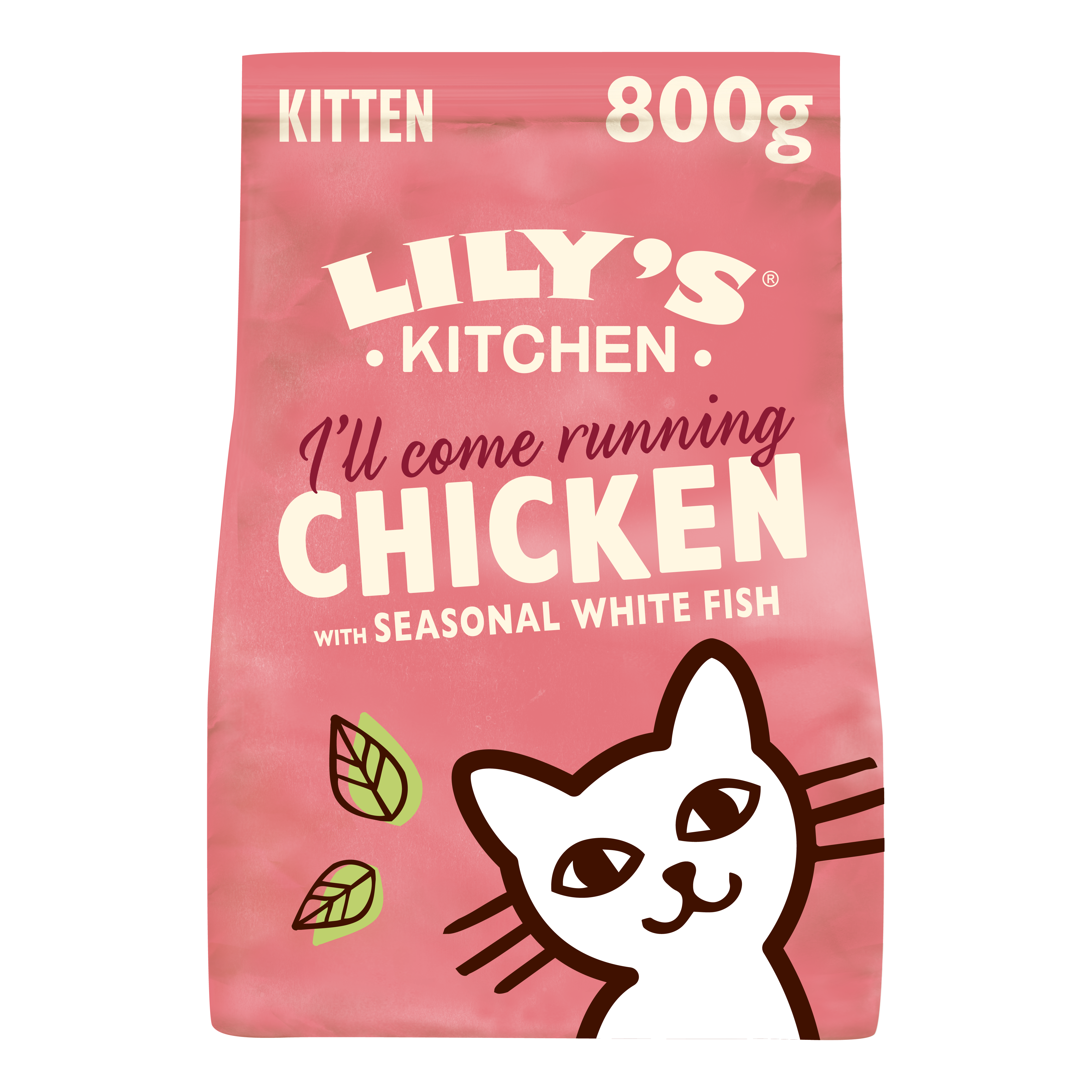 Lily's Kitchen Lily'S Kitchen 38 White For Chicken Kitten Dry Cat Food pet food packaging