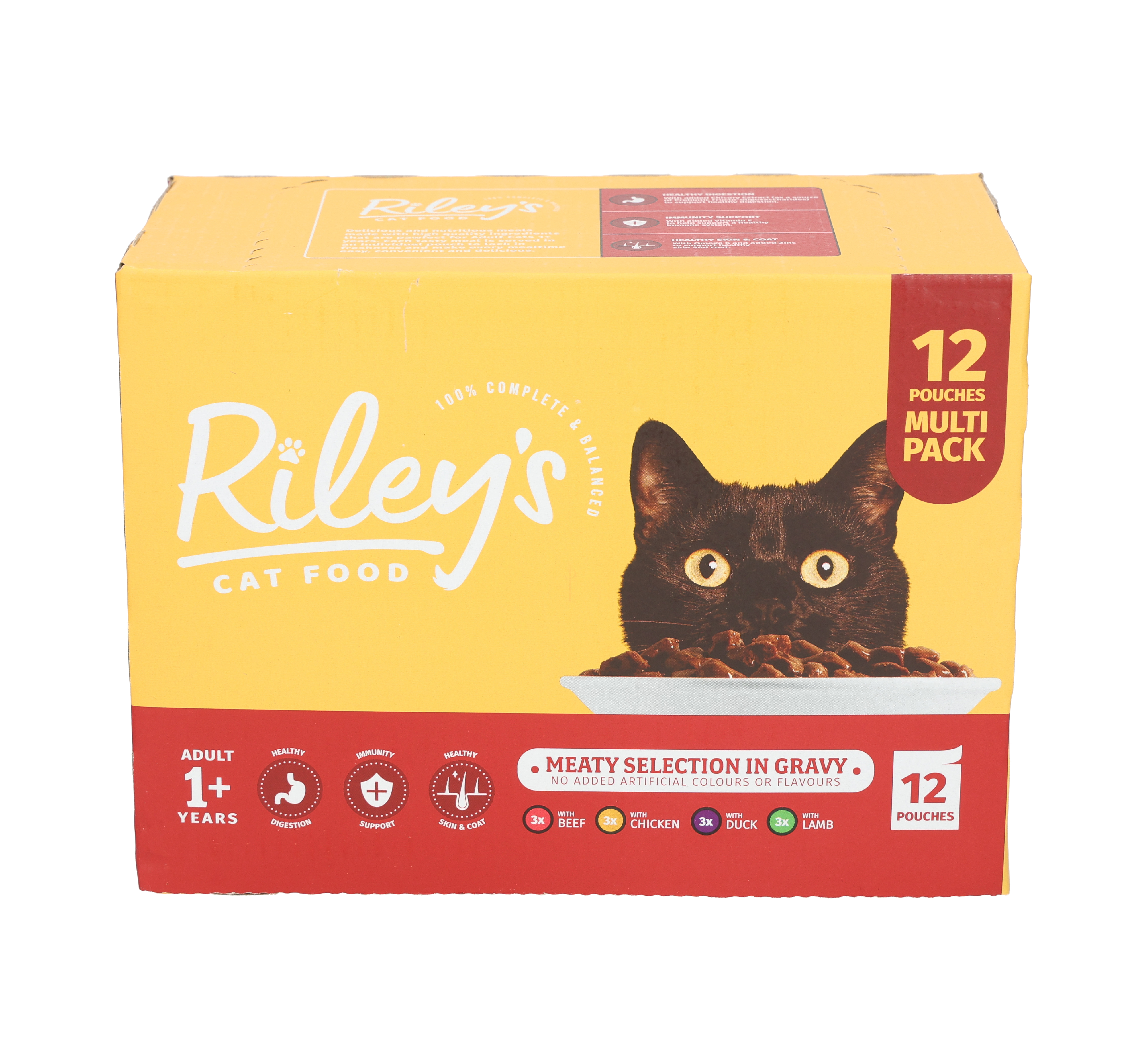 Riley's Riley'S Adult Wet Cat Food pet food packaging