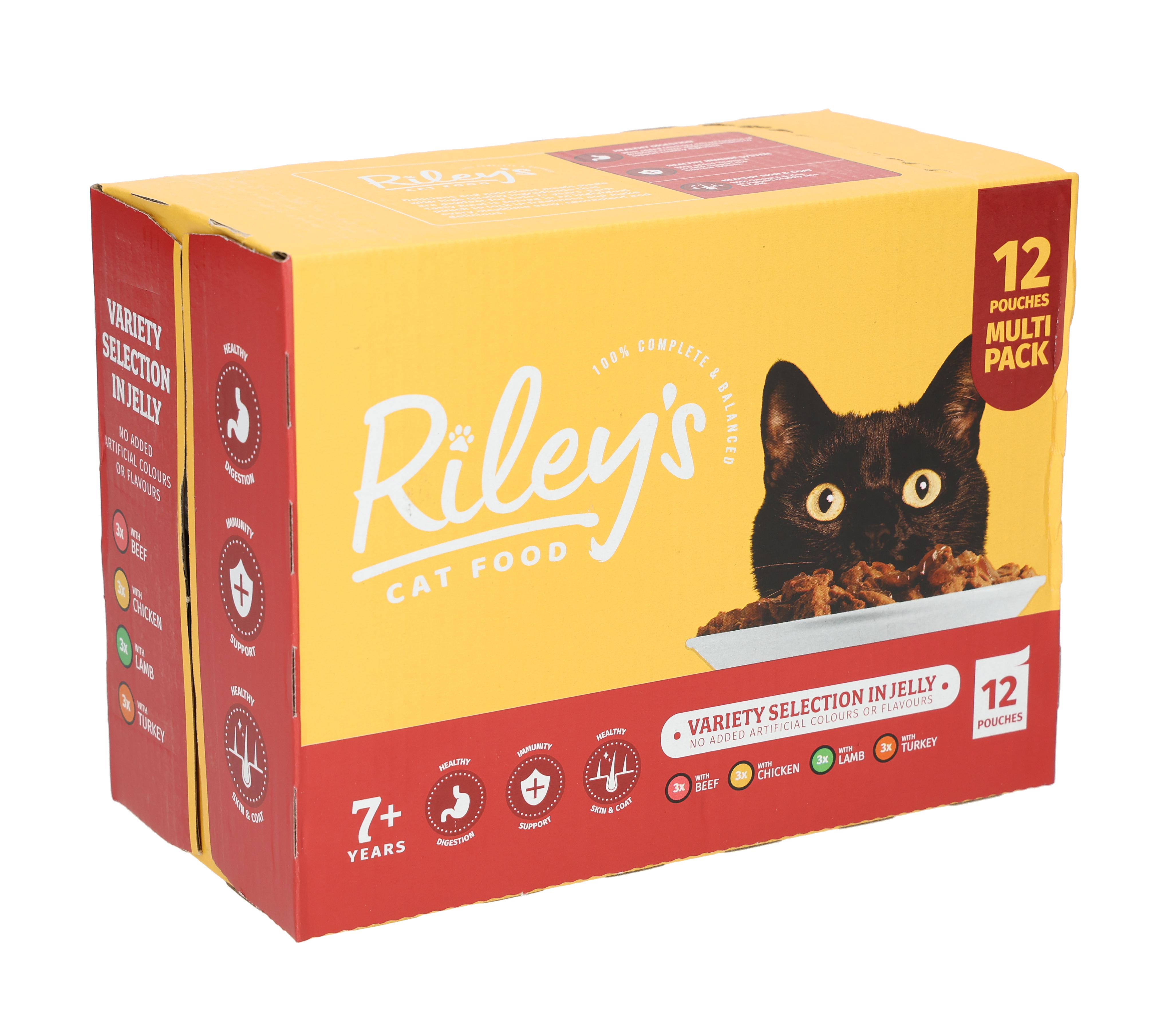 Rileys Senior Wet Cat Food Pouch in Jelly 12x100g | Jollyes