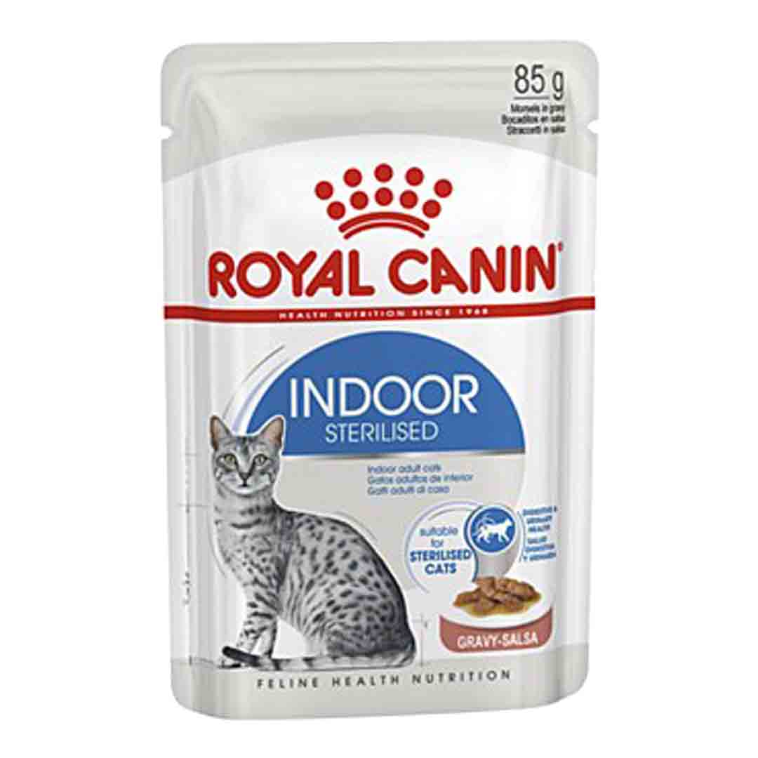 Royal Canin Royal Canin Indoor Sterilized Adult Wet Cat Food pet food packaging