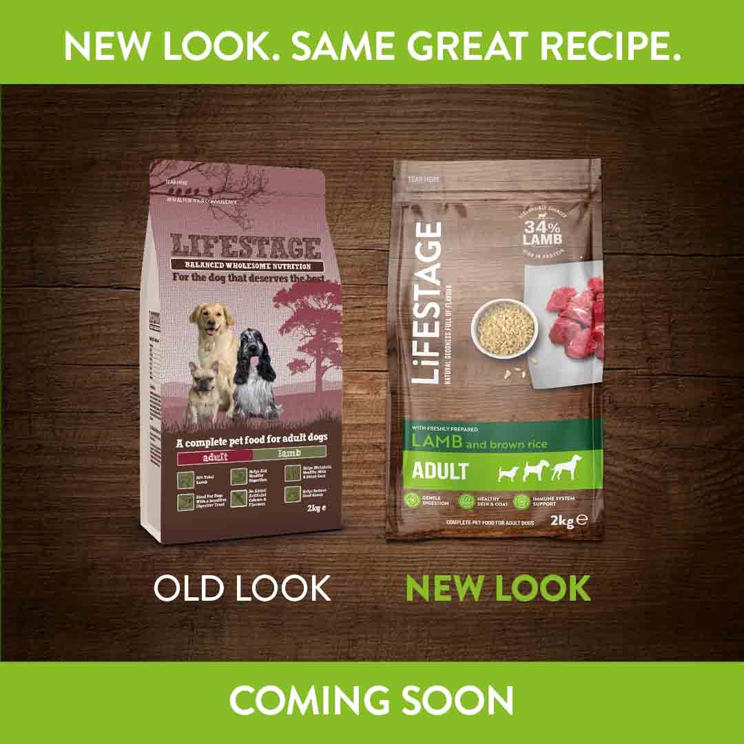 Lifestage Adult Dog Food Lamb & Brown Rice 2kg Dry Dog Food