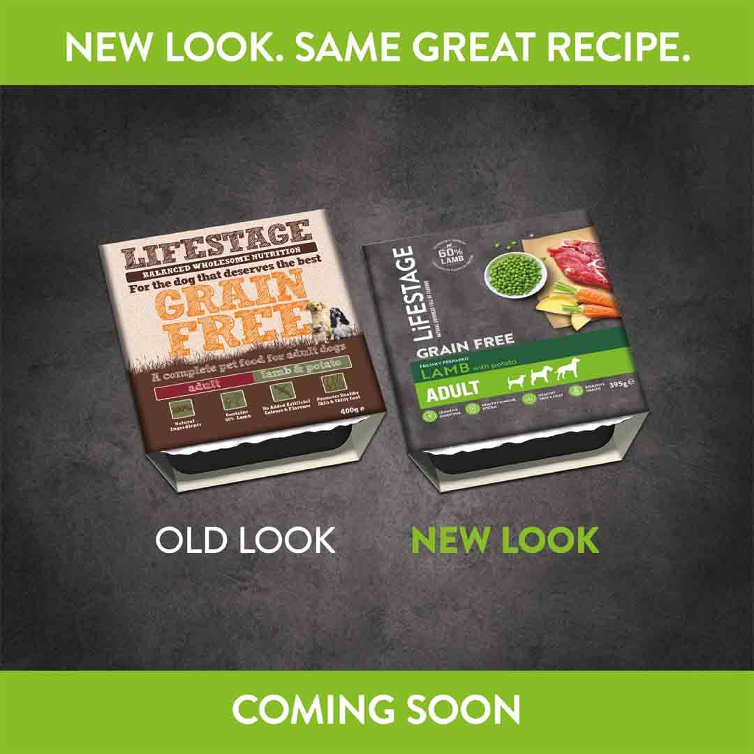 Lifestage Adult Lamb And Potato Grain Free Dog Food 395g Grain Free