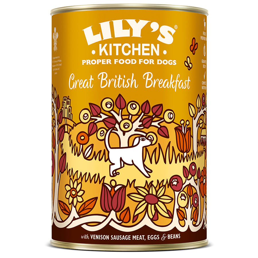 JR Pet Products Jr Pet Products Lily Kitchen Great British Breakfast Lamb pet food packaging