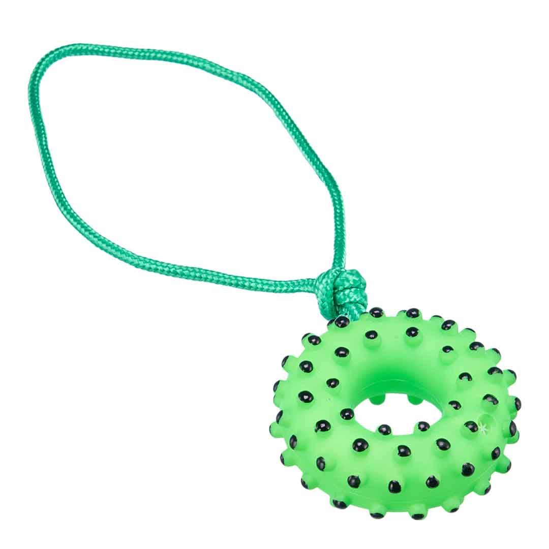 R&R Spiky Dog Rope Toy for Aggressive Chewers Dog Chew Toy