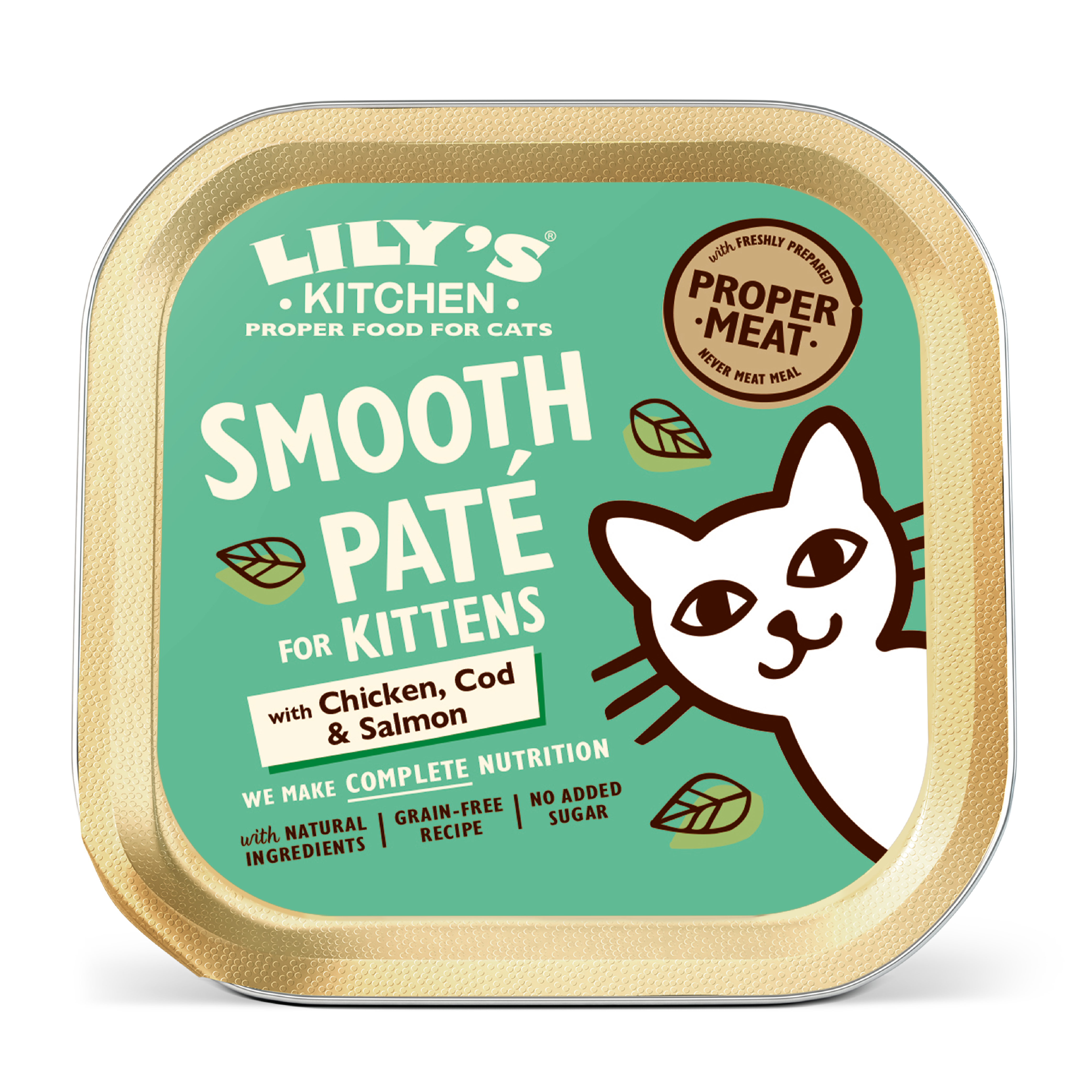 Lily's Kitchen Lily'S Kitchen 38 Pate Chicken Cod Salmon Kitten Dry Cat Food pet food packaging