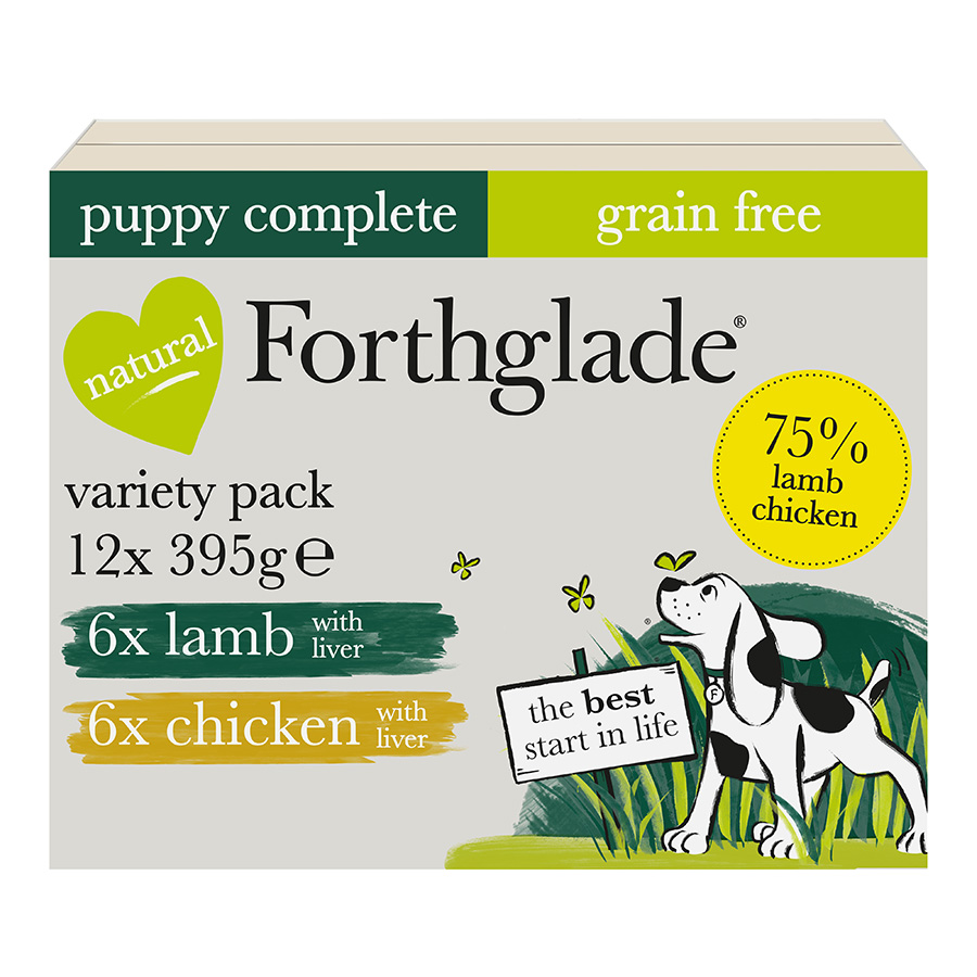 Forthglade Forthglade 38 Chicken Lamb Puppy Wet Dog Food pet food packaging