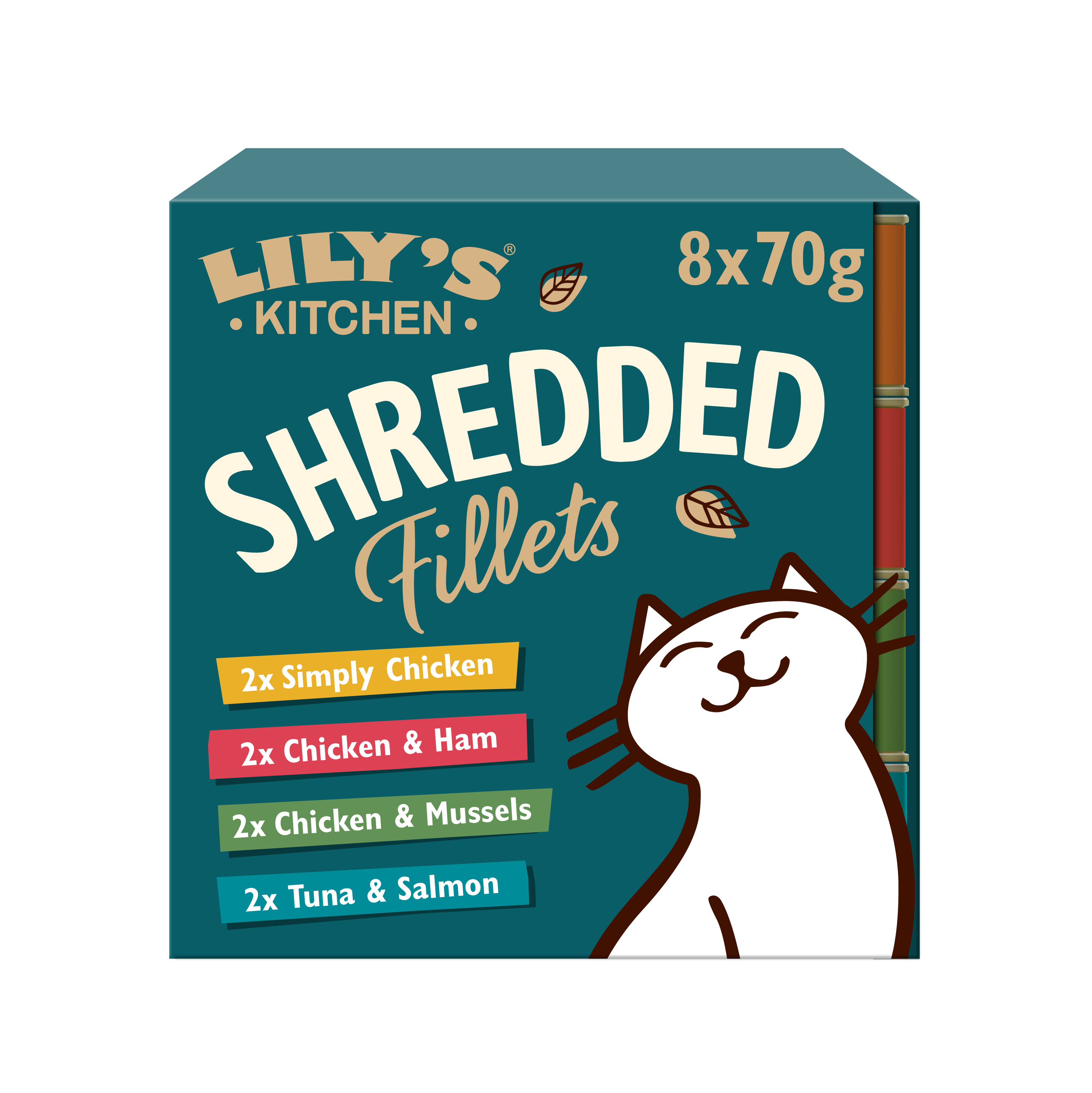 Lily's Kitchen Cat Food - Shredded Fillets Multipack 8x70g