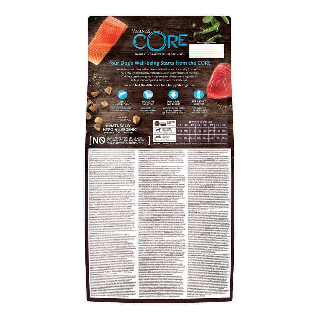 Wellness CORE Dry Dog Food Adult Ocean Salmon with Tuna Recipe