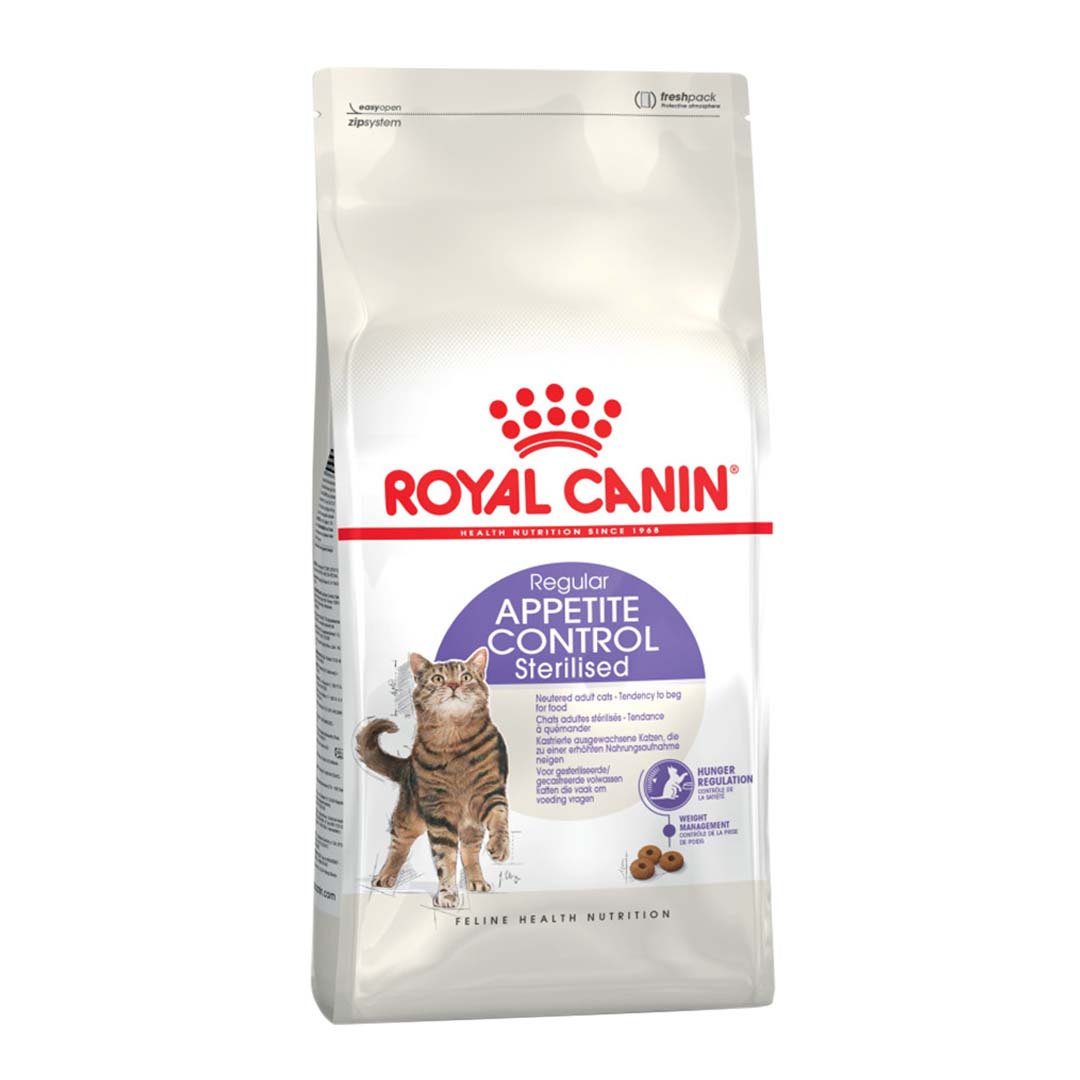 Royal Canin Royal Canin Regular Sterilised Appetite Control Adult Dry Cat Food pet food packaging