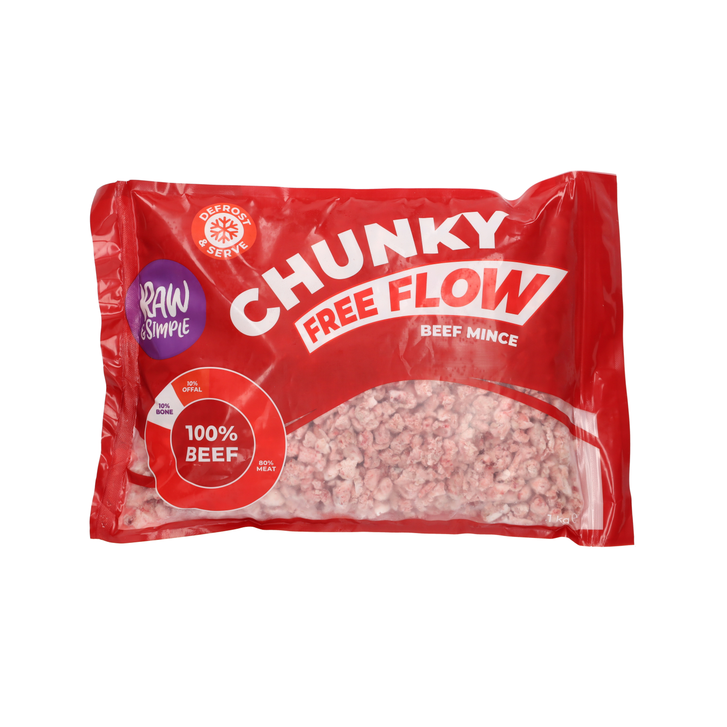 Jollyes Brand Jollyes Brand Raw 38 Simple Flow Beef Adult Dry Dog Food pet food packaging