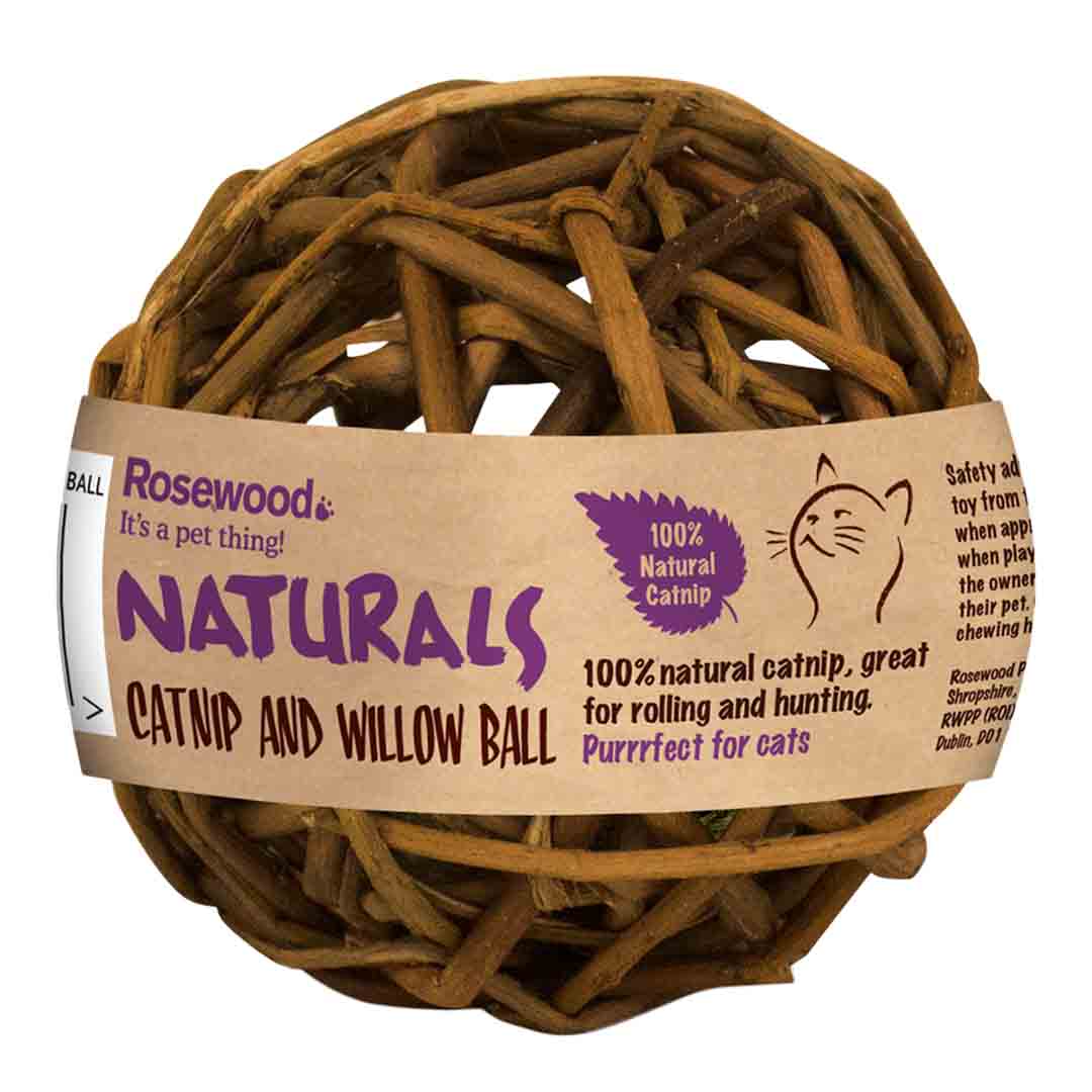 Rosewood Naturals Willow & Catnip Ball Cat Toy