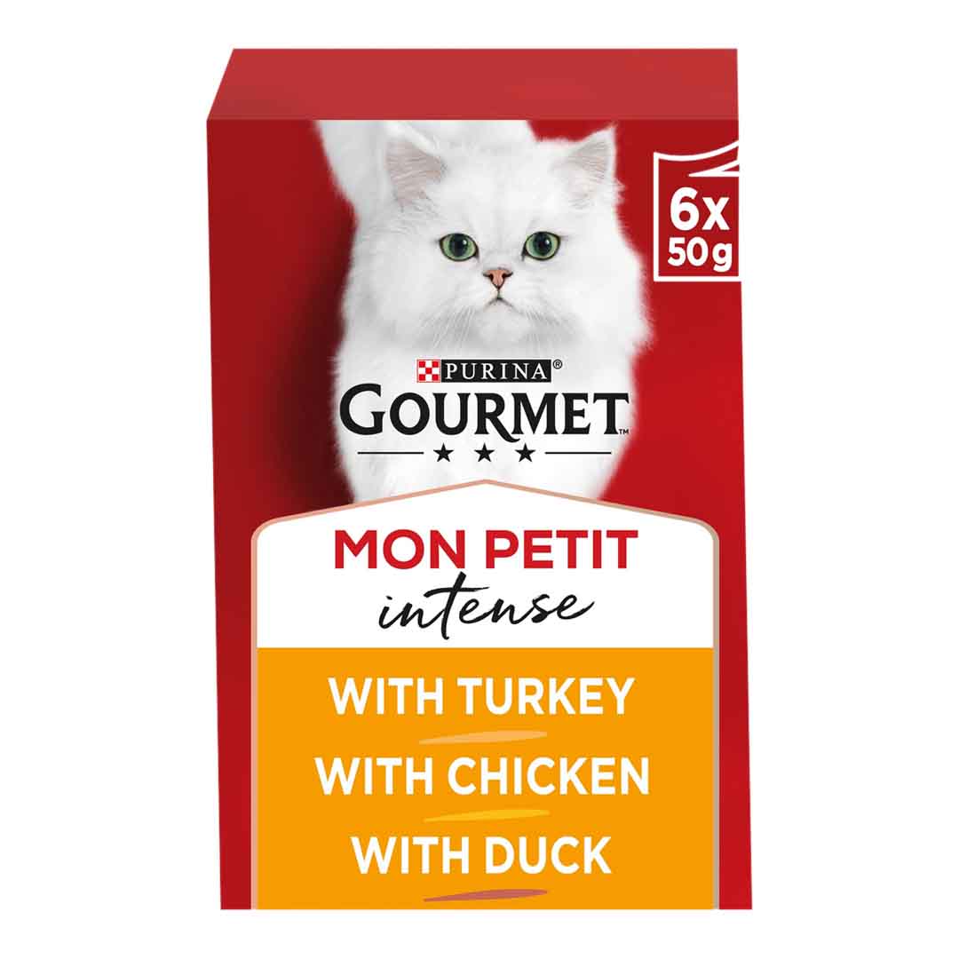Gourmet Gourmet Mon Petit Chicken Duck Adult Dry Cat Food pet food packaging