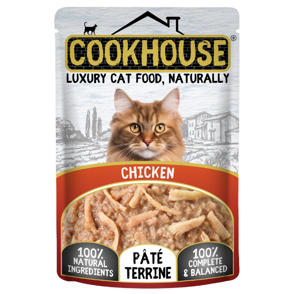 Cookhouse Cookhouse Pate Terrine Chicken Adult Dry Cat Food pet food packaging