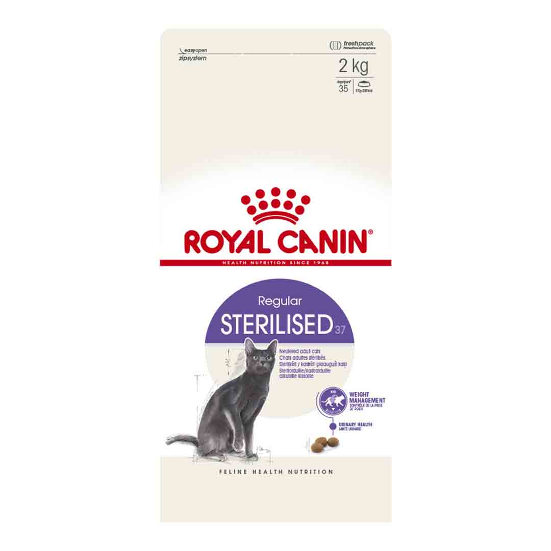 Royal Canin Royal Canin Sterilised 37 Adult Dry Cat Food pet food packaging