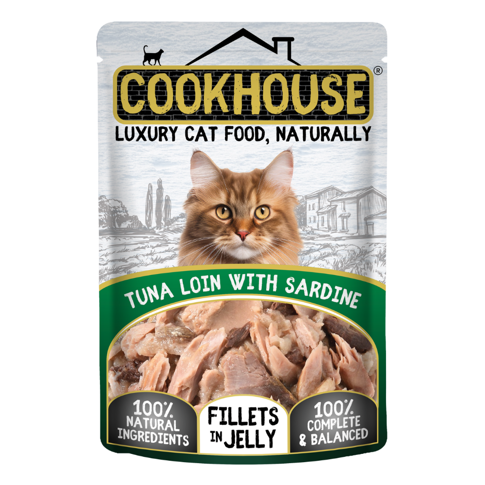Cookhouse Cookhouse Fillets Loin Tuna Adult Wet Cat Food pet food packaging