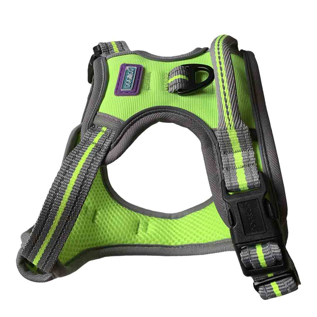 Hem & Boo Sports Dog Harness Lime Extra Large Dog Harnesses