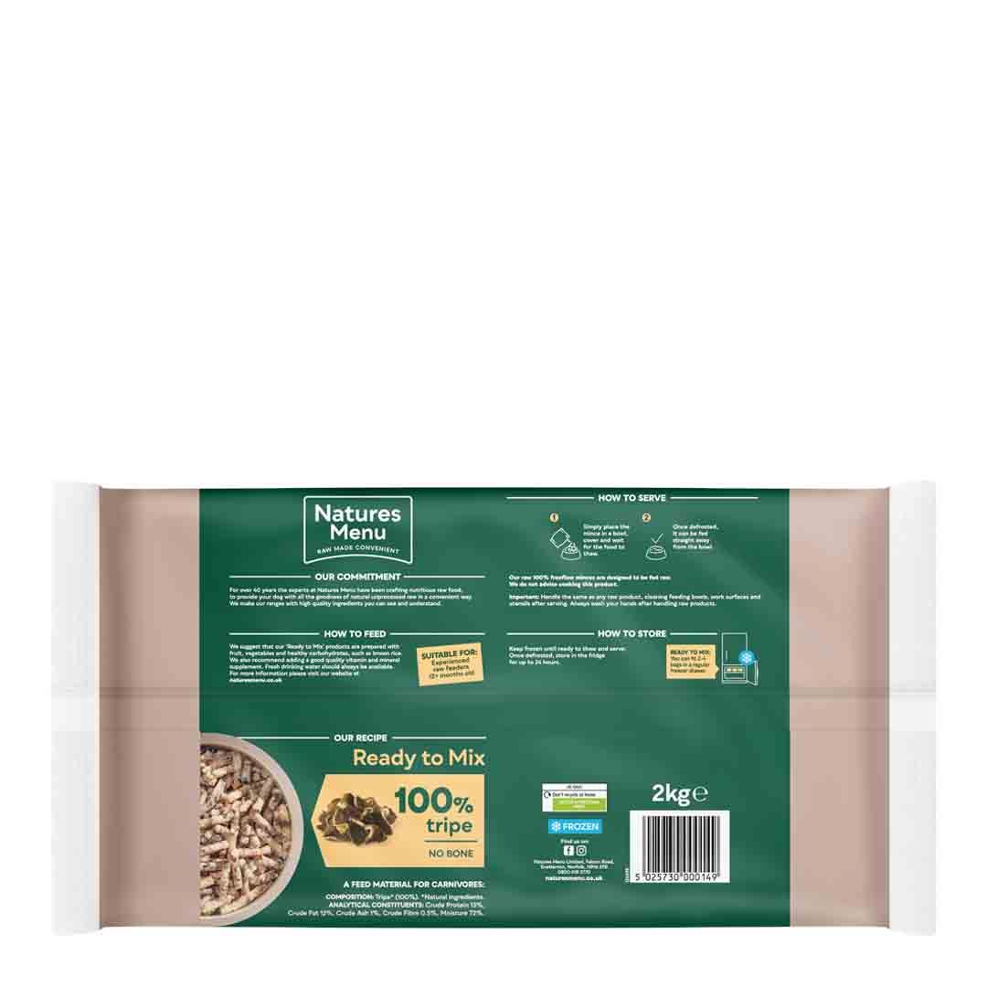Natures Menu Frozen Freeflow Tripe 2kg Frozen Dog Food