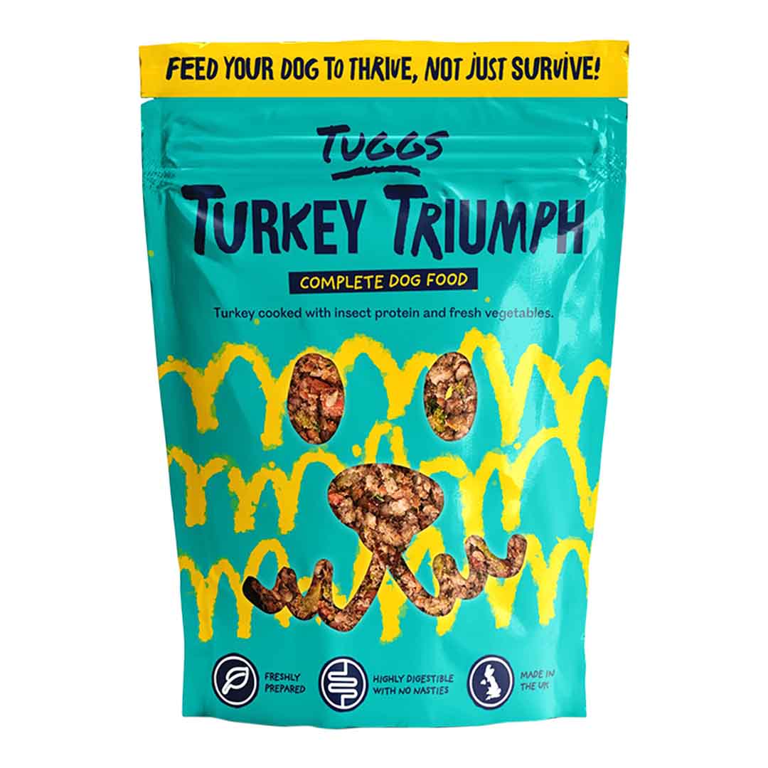 Jollyes Brand Jollyes Brand Tuggs Triumph Frozen Turkey Adult Dry Dog Food pet food packaging