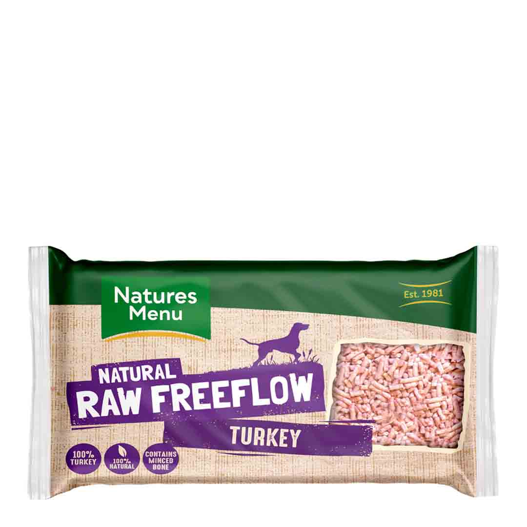 Nature’s Menu Raw Freeflow Turkey Dog Food Frozen Dog Food