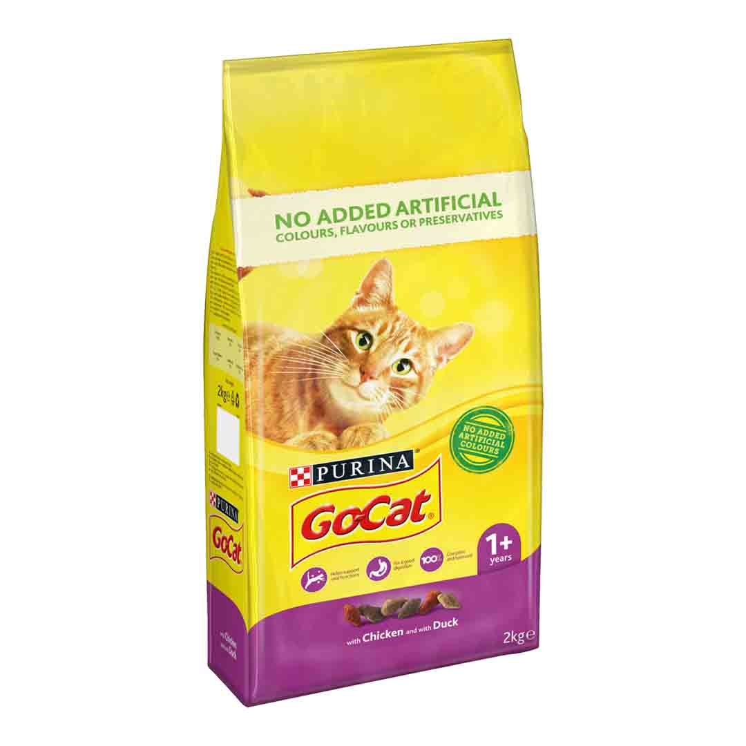 GoCat Chicken & Duck 2kg Dry Cat Food