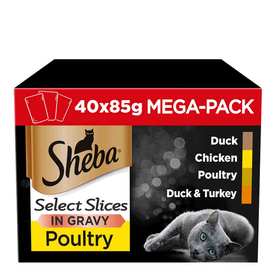 Sheba Sheba Select Slices Selection Adult Wet Cat Food pet food packaging