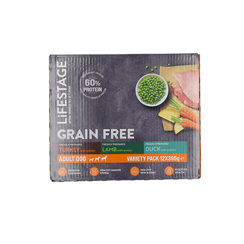 Lifestage Lifestage Grain Free Adult Wet Dog Food pet food packaging
