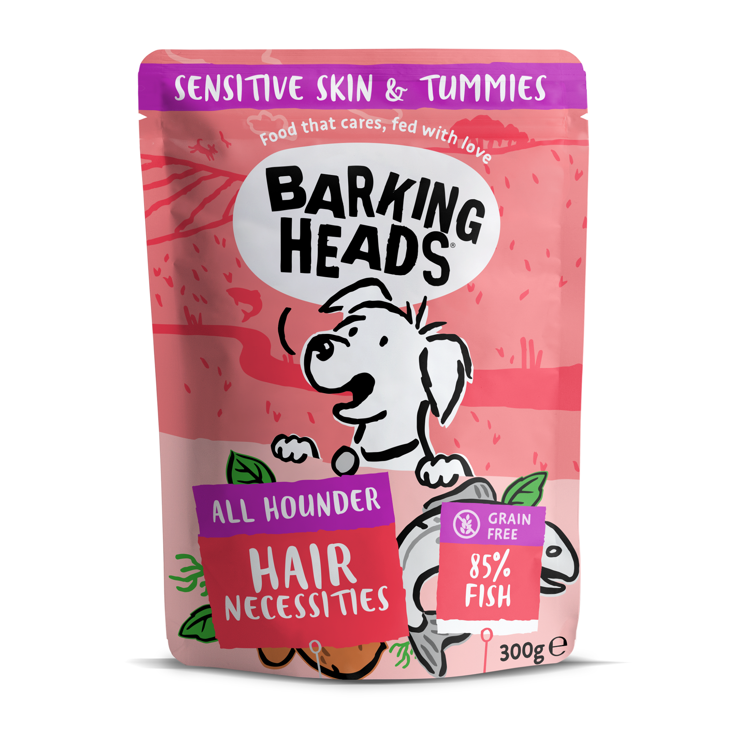 Barking Heads Barking Heads Pooched Salmon Adult Wet Dog Food pet food packaging