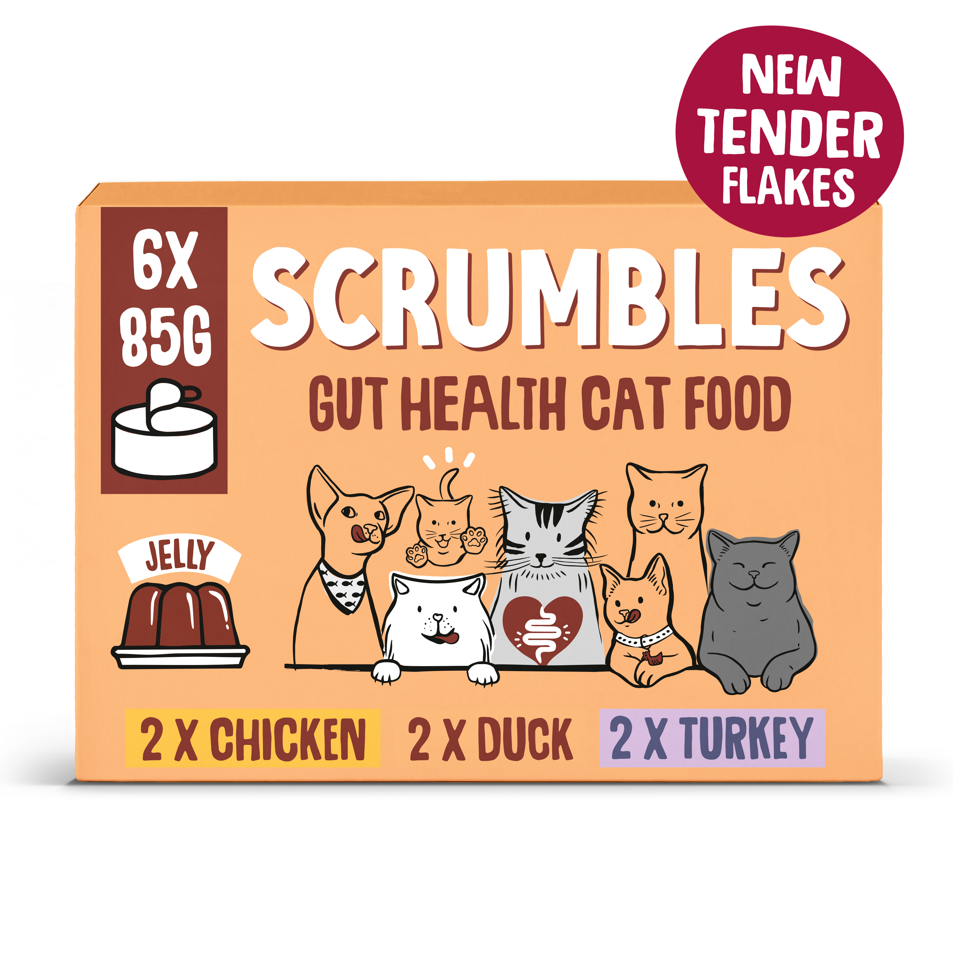 Scrumbles Scrumbles Grain Free Selection Adult Wet Cat Food pet food packaging