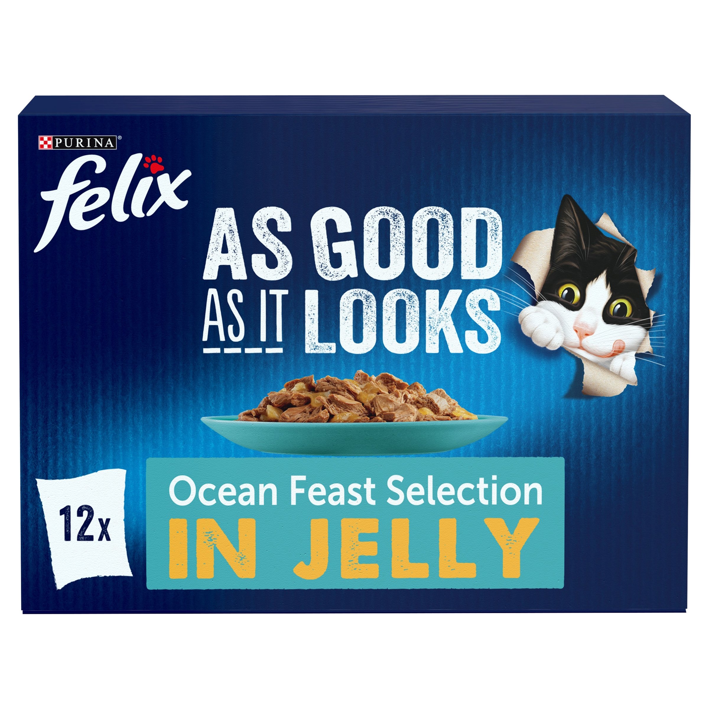 Felix Felix As Good It Looks Ocean Adult Wet Cat Food pet food packaging
