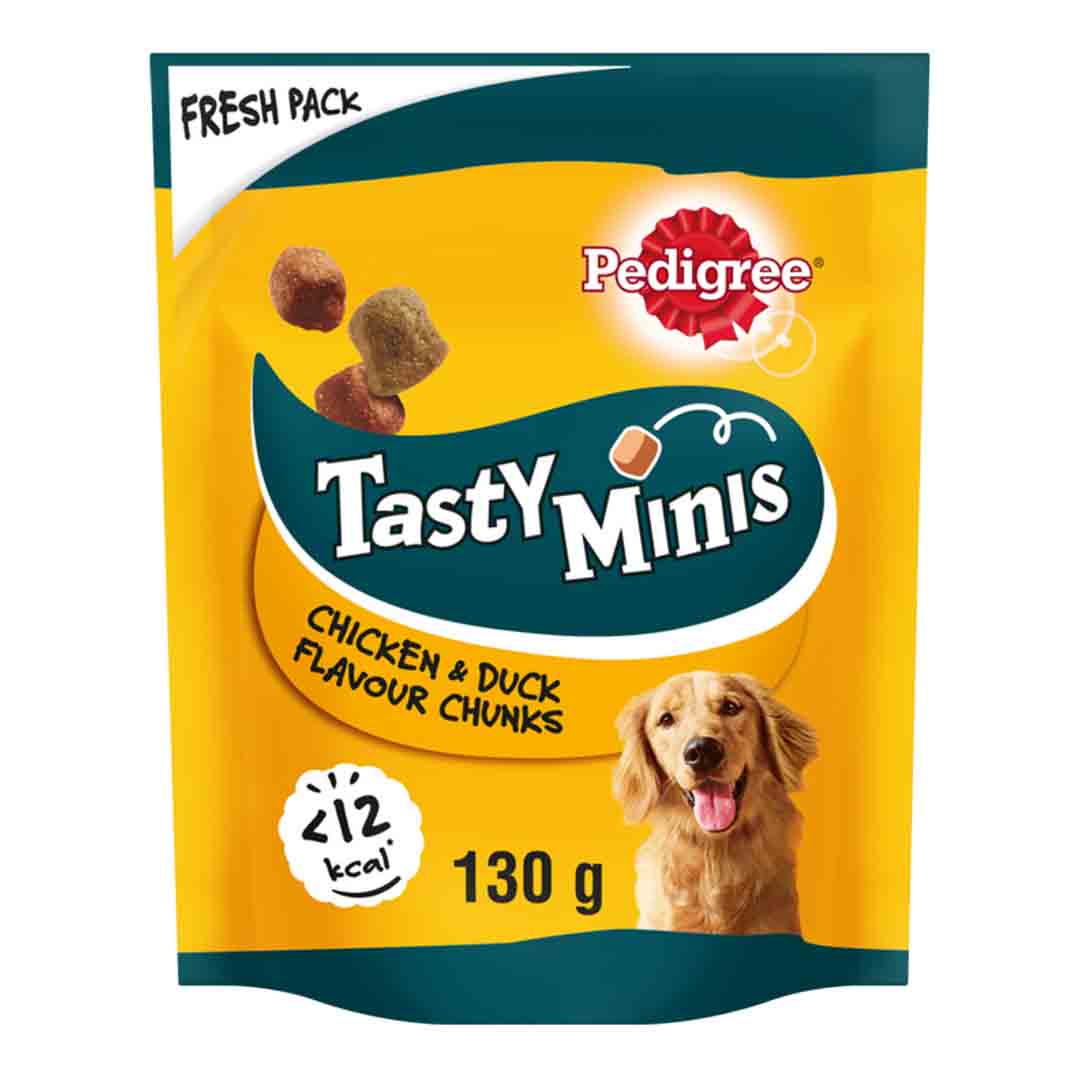 Pedigree Tasty Bites Chewy Cubes With Chicken 130g Dog Biscuits