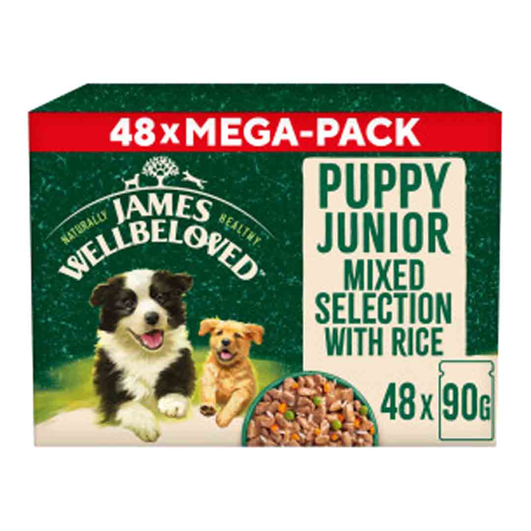 James Wellbeloved Puppy Food, Turkey, Lamb & Chicken in Gravy Pouch 48