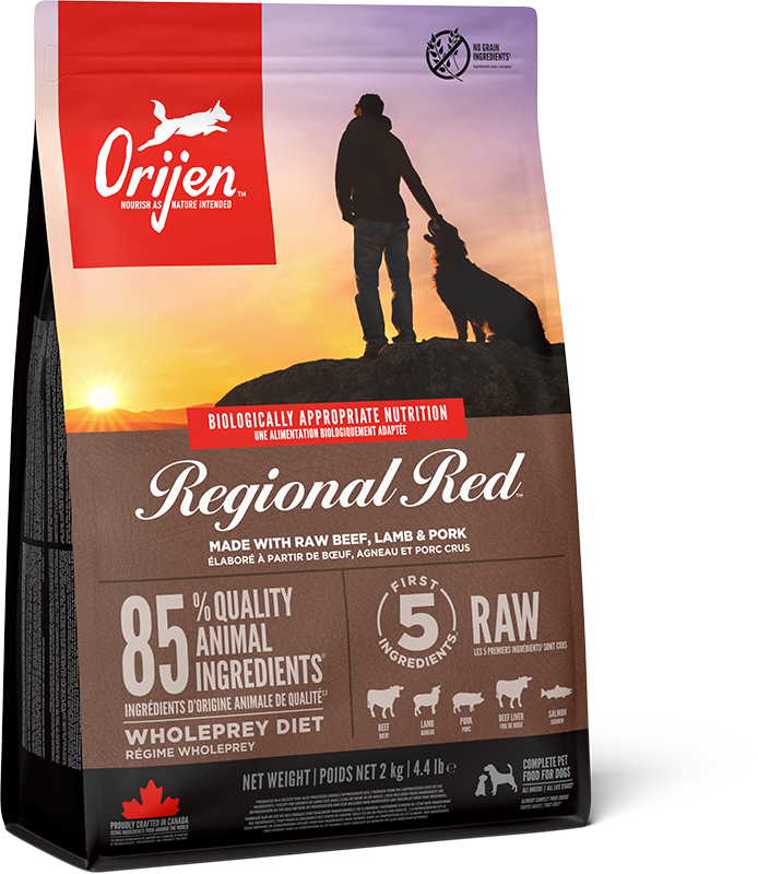 Orijen Orijen Regional Red Adult Dry Dog Food pet food packaging