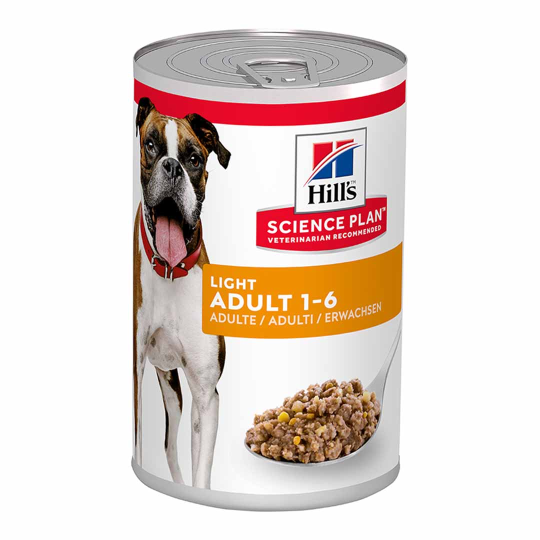 Hill's Science Plan Adult Light Wet Dog Food Chicken Flavour Can 370g