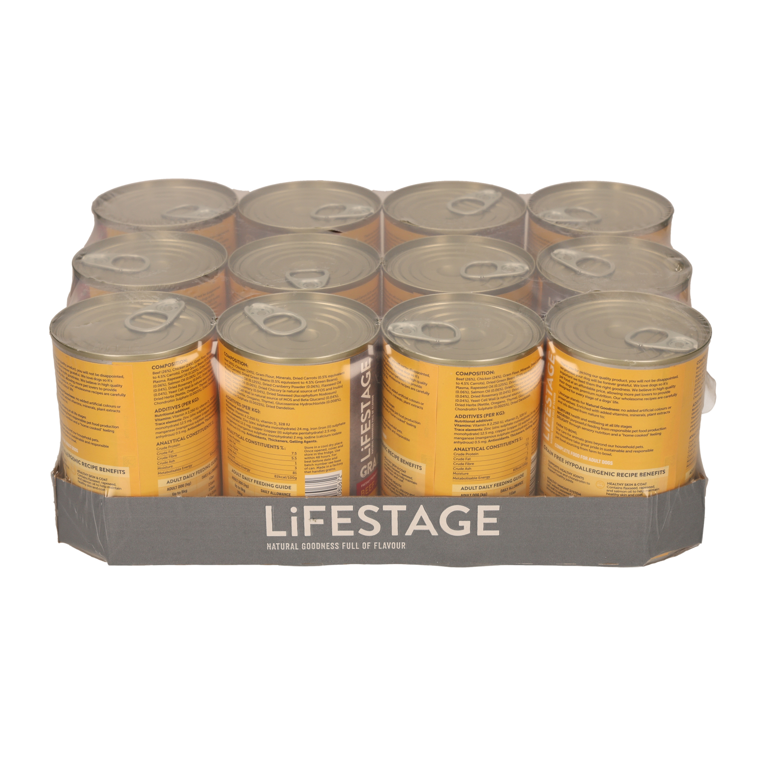Lifestage Lifestage Grain Free Beef Adult Wet Dog Food pet food packaging